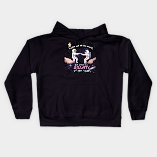 Cosmic Bond  - Space Lovers Kids Hoodie